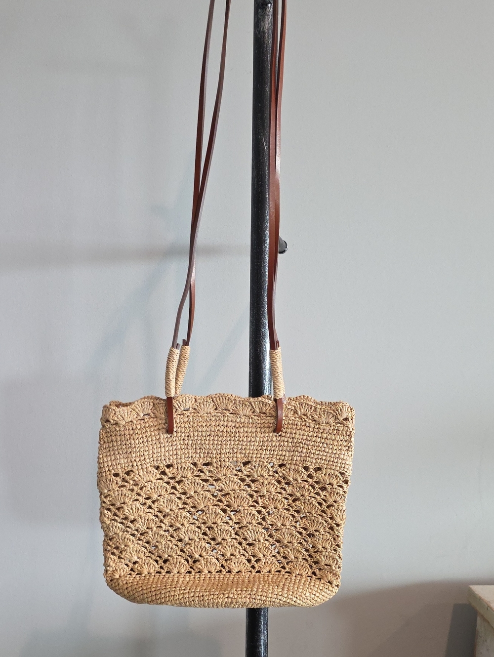 NWT Sezane Ralph Weaved Bag In Raffia - Picture 7 of 13